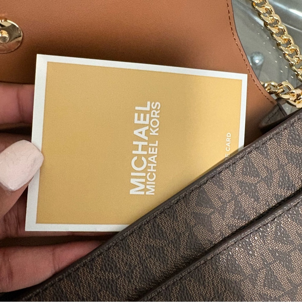 Michael Kors Greenwich Brown Multi Flap Crossbody - Picture 7 of 7